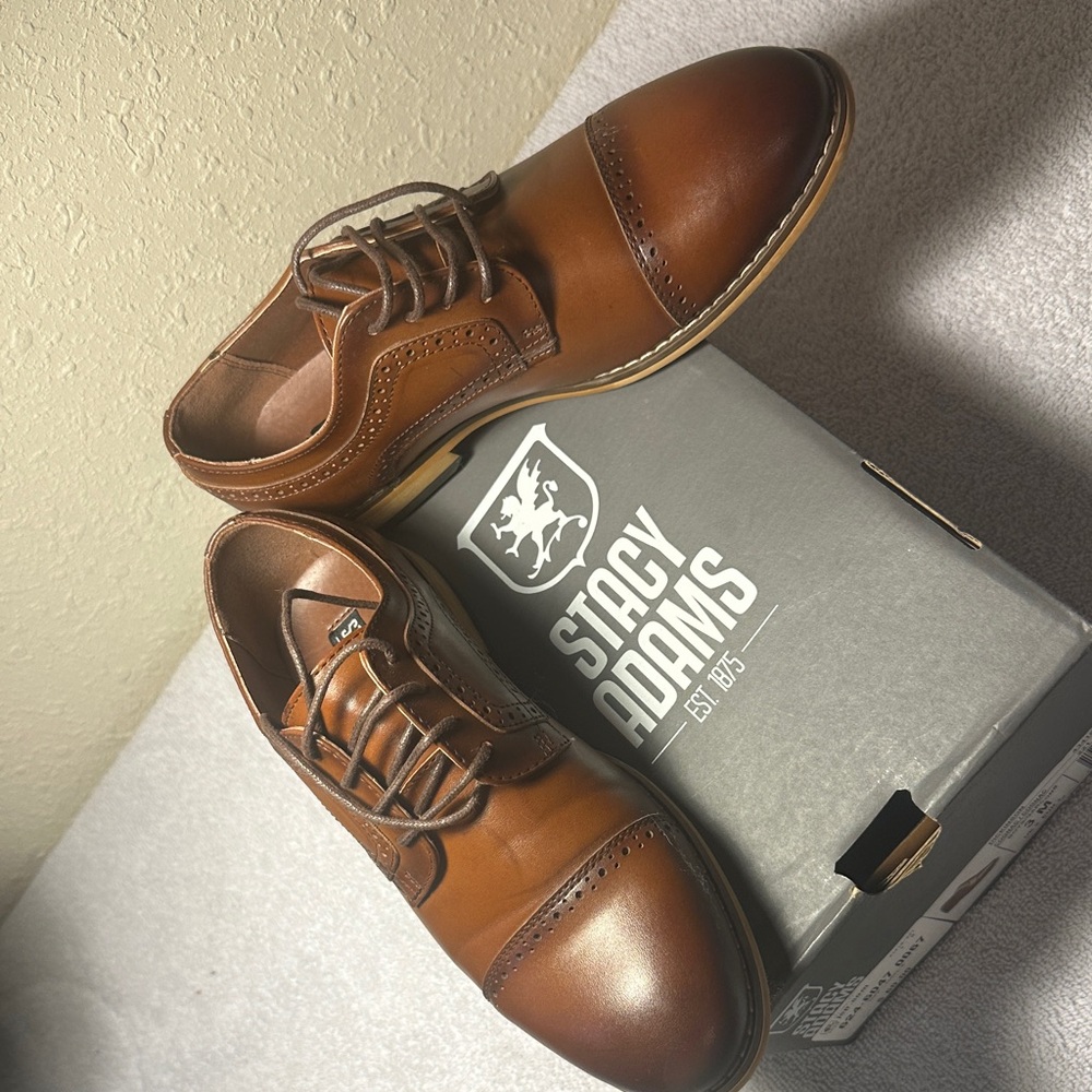 Stacy Adams Men's Tan Leather Oxfords